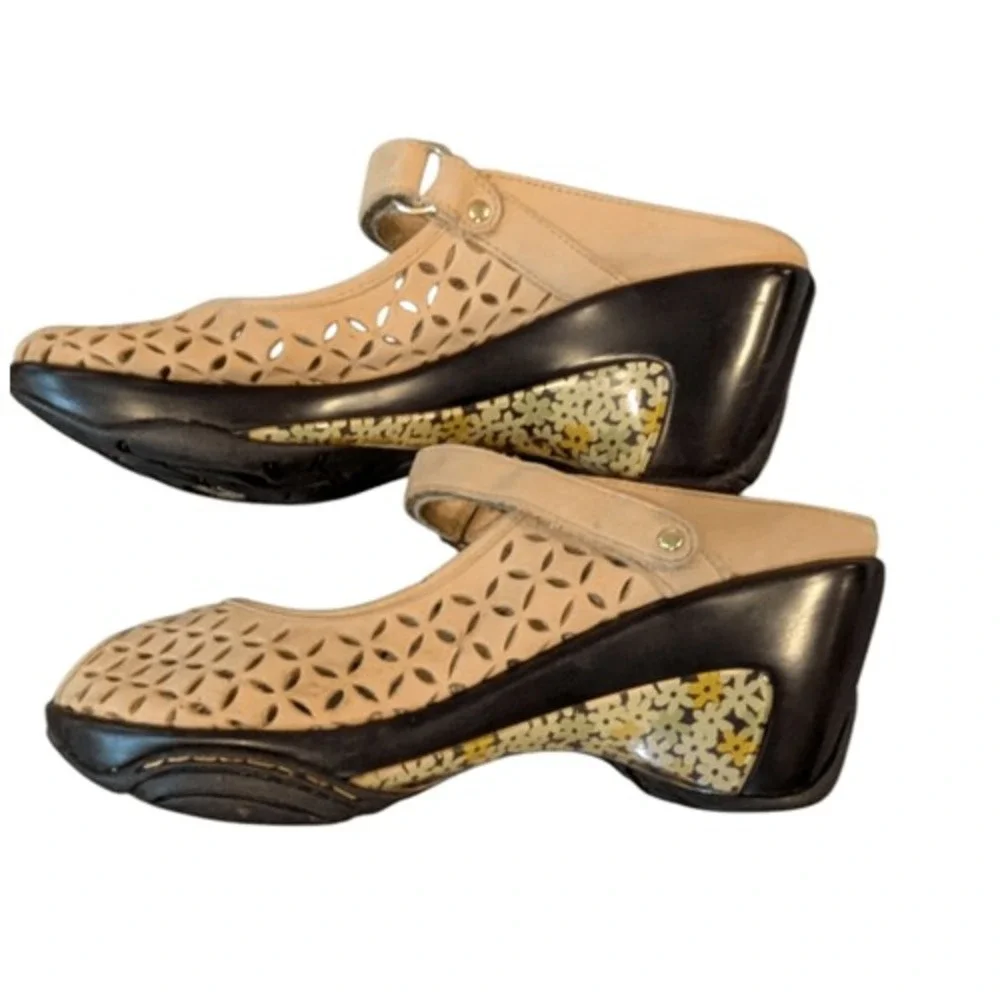 Jambu J-41 Women's Journey Encore‎ Wedge Leather Sandal Size 7